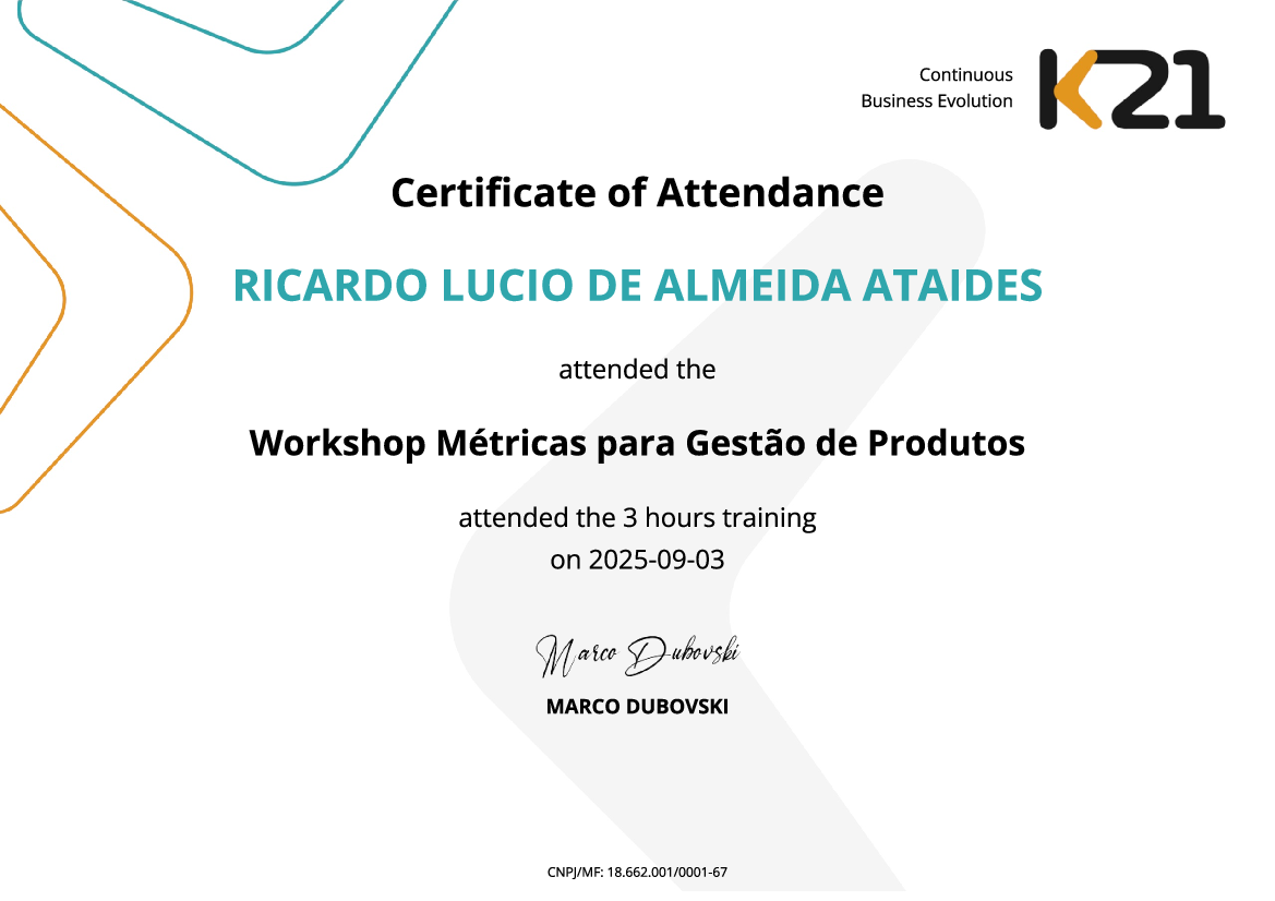 Certificado K21